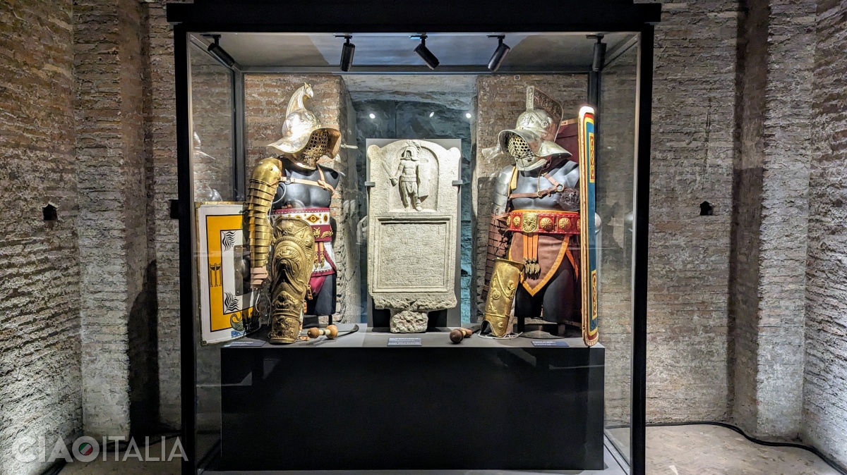 Reconstruction of gladiators' costumes (exhibition in the underground areas of the Colosseum)