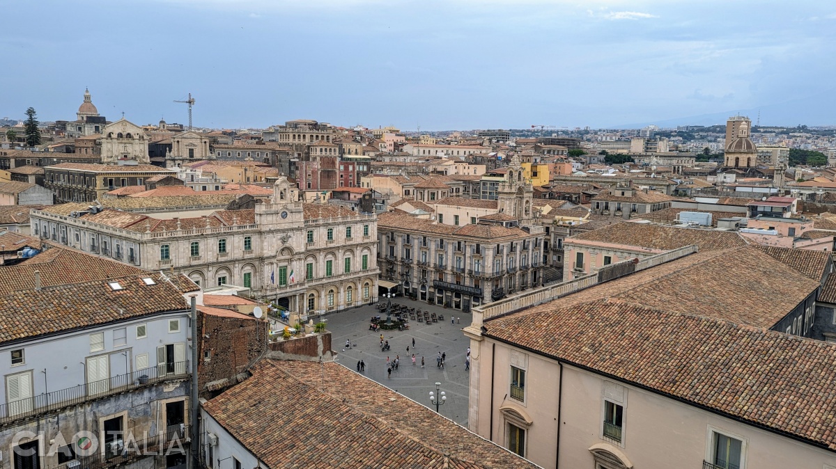 Piazza dell'Università as seen from Badia di Sant'Agata