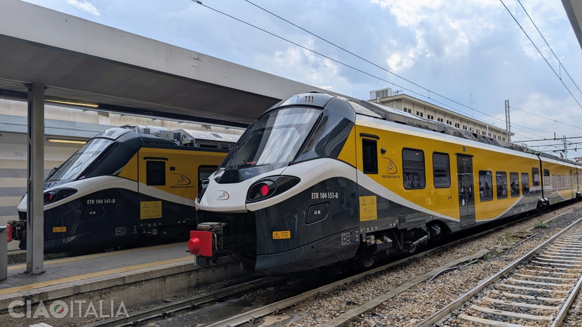 A Ferrotramviaria train at Bari Centrale Station (Stazione Centrale)
