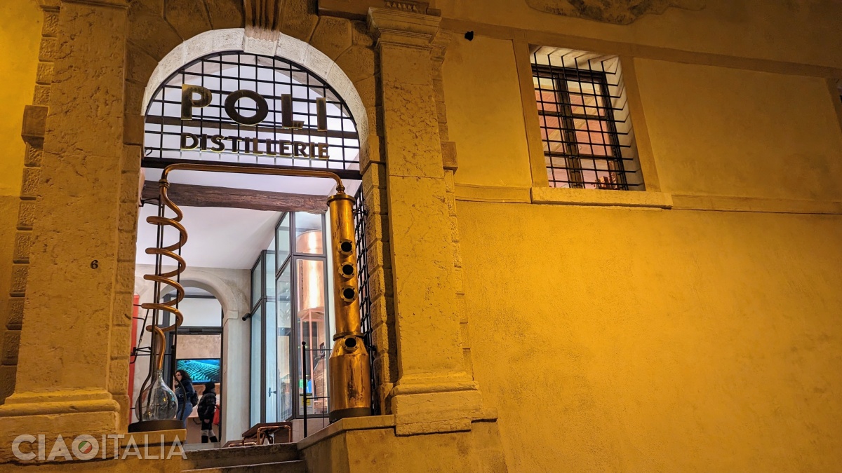 The Poli Grappa Museum is located in a historic building.