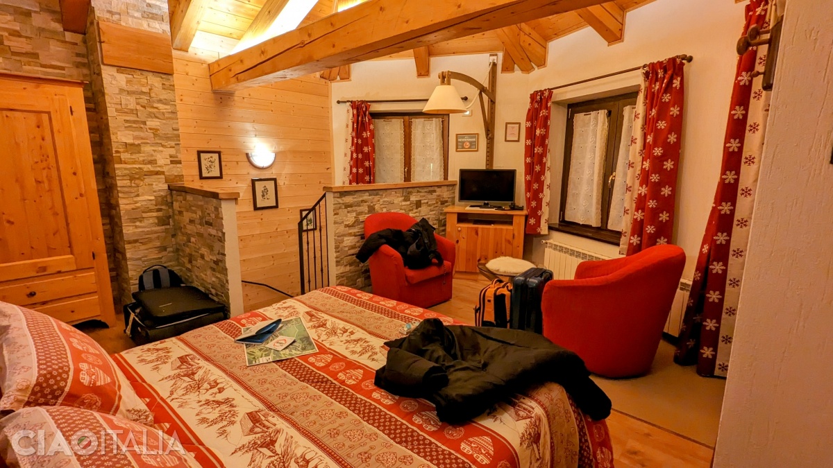 The rooms are different from one another, but they are decorated in the same style.