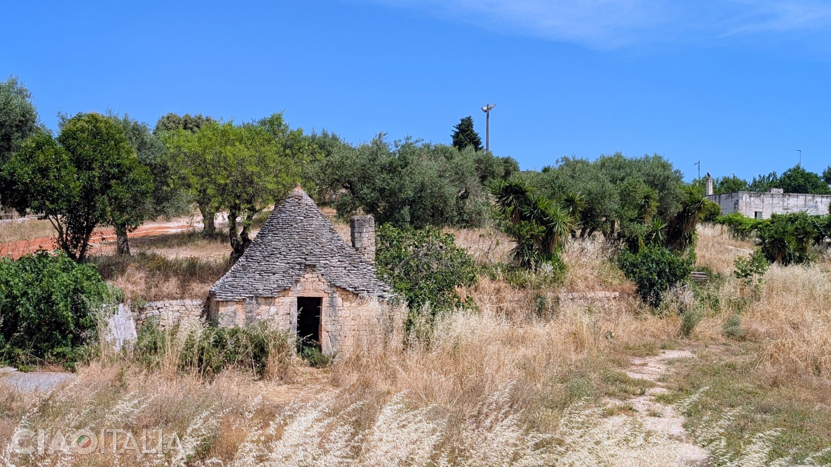 A trullo outside Alberobello’s historic center