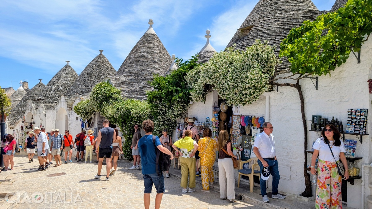 Rione Monti is the busiest and most touristy area of Alberobello.