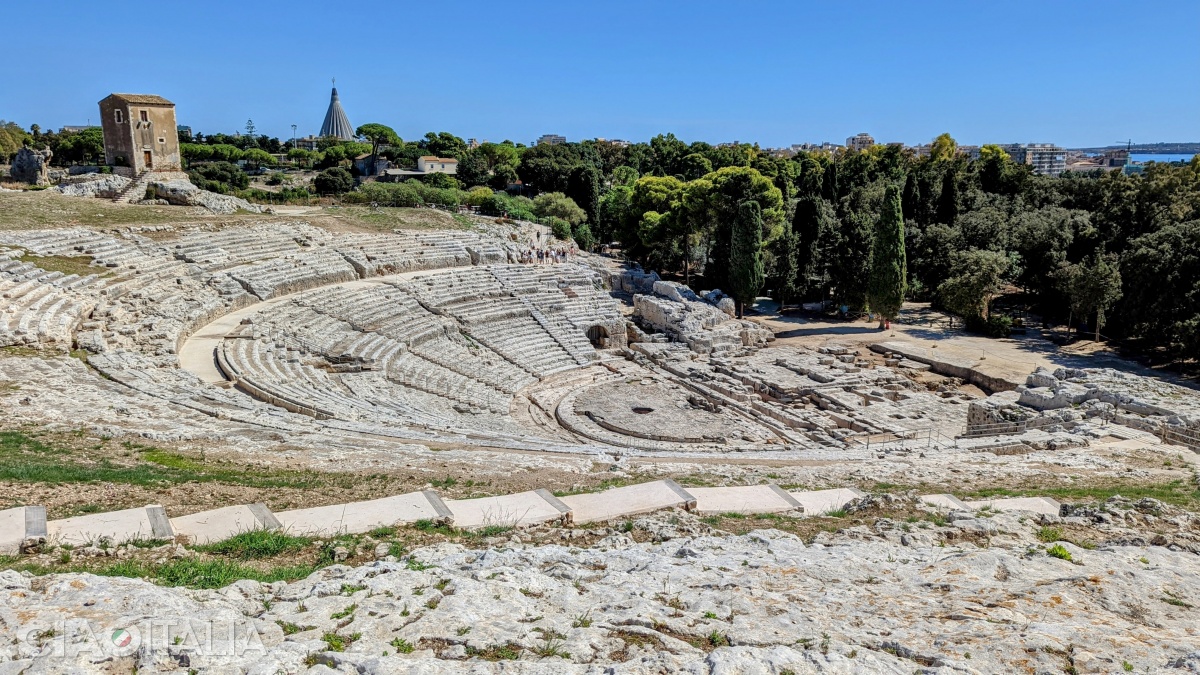 The Greek theatre is one of the largest that have been preserved to this day.