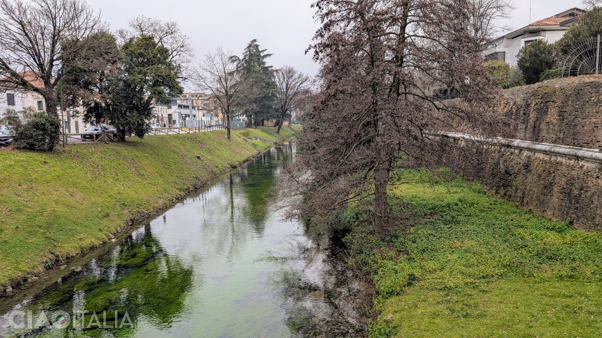 The Botteniga River follows part of the route of the walls.
