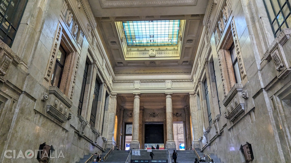 Stazione Centrale is the most important train station in Milan.