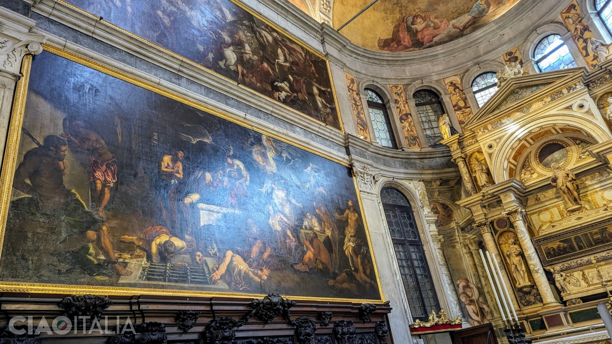 "Saint Roch in Prison, Visited by an Angel" and the "Capture of Saint Roch" (above)