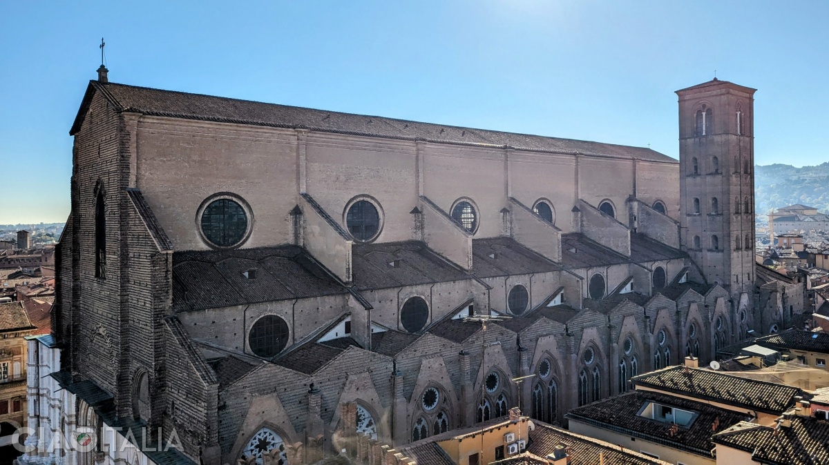 You can get a sense of the size of the church by looking at it from the Town Hall tower.