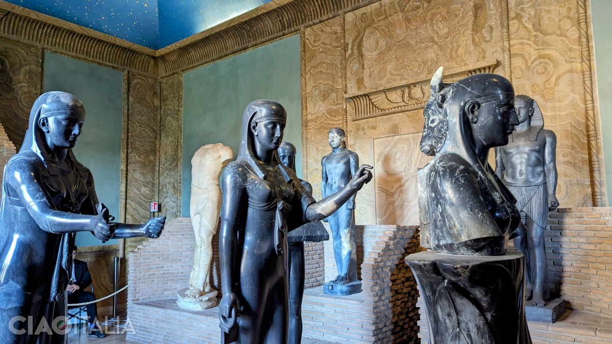 Statues found at Hadrian's Villa in Tivoli