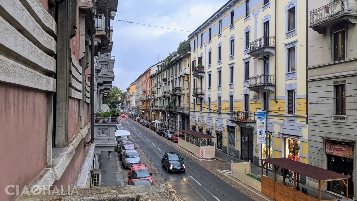 The view from the room at Hotel Siro.