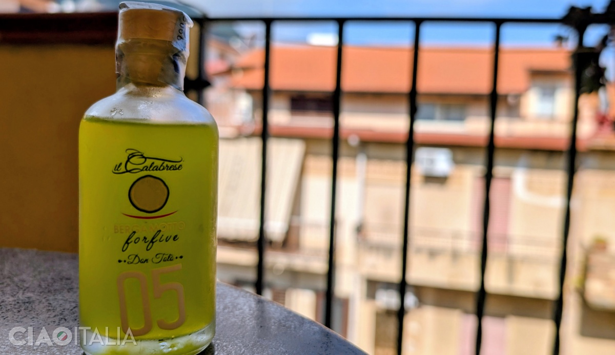 Bergamot liqueur is very common along the western coast of Calabria.