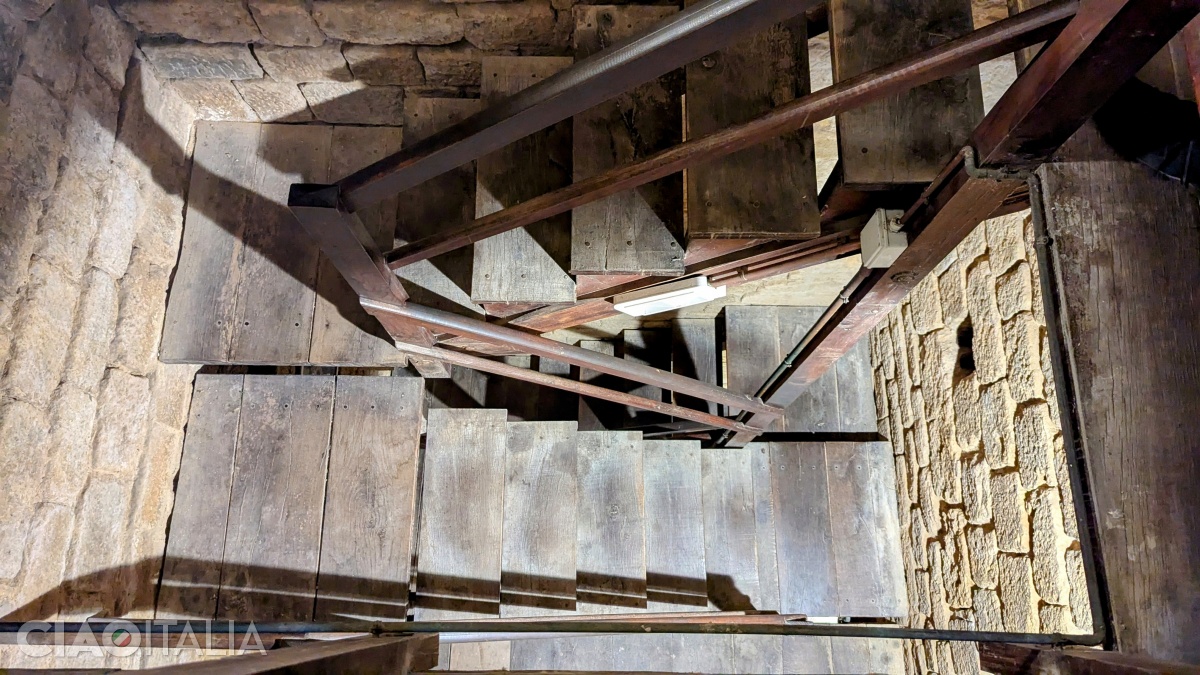 To reach the top of the tower, you'll have to climb several flights of stairs.