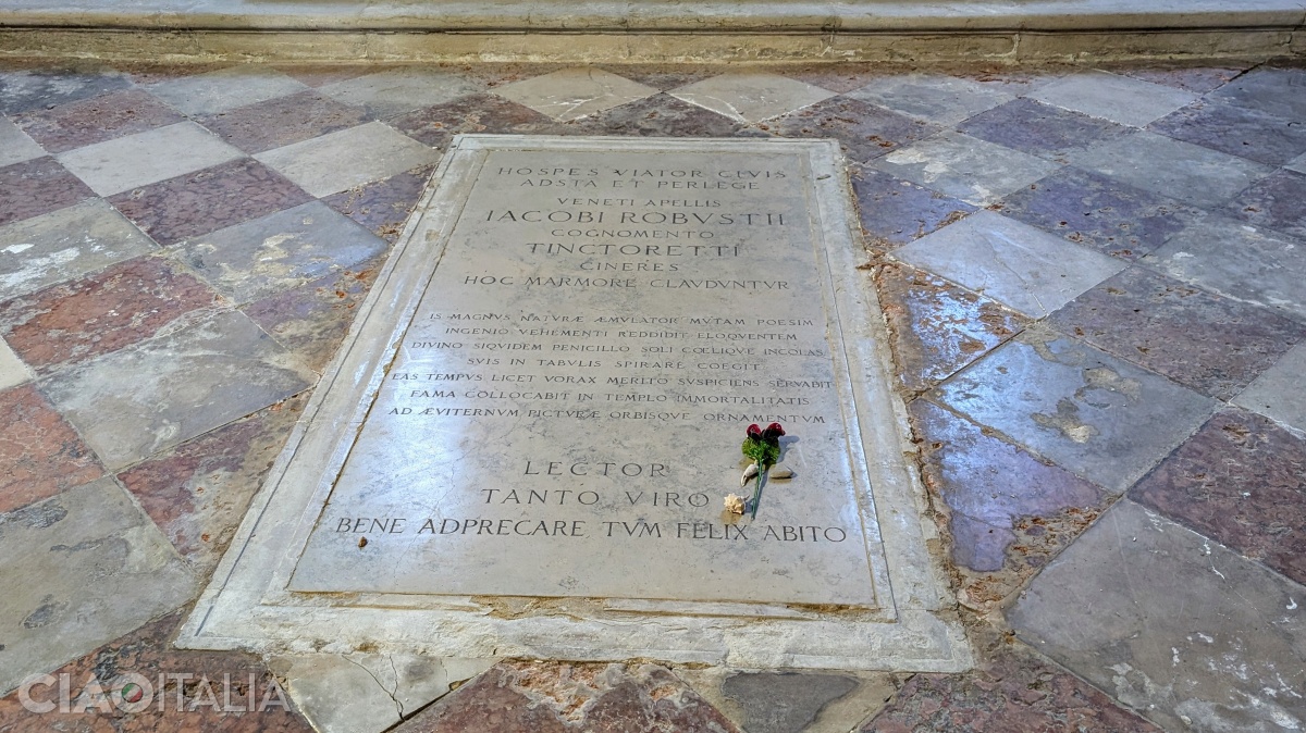 Tintoretto's tomb is in the Church of Madonna dell'Orto.