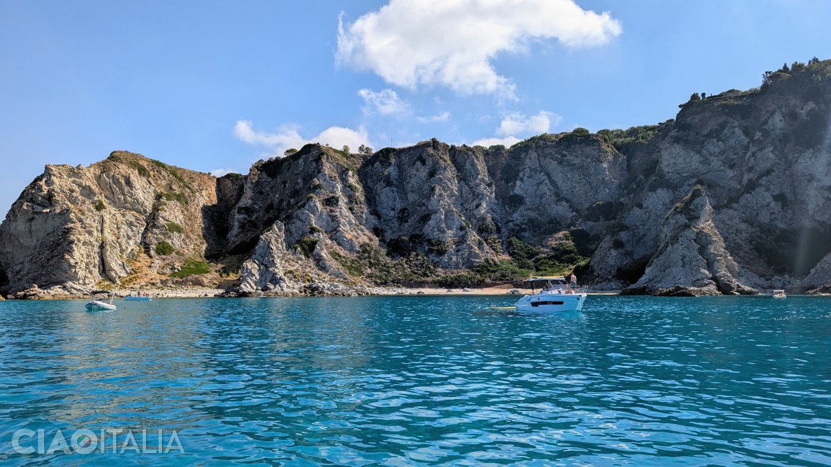 Praia I Focu Beach seen from the sea