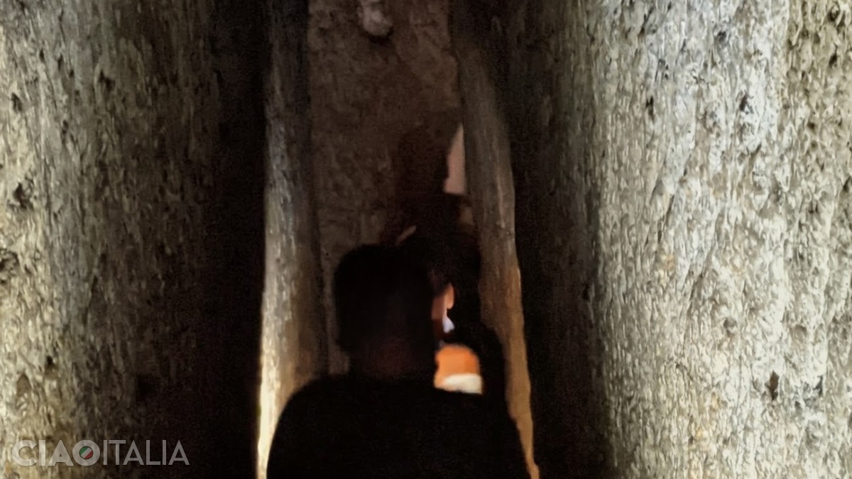 The tour of the underground city also includes passing through a very narrow passage (sometimes you are given LED candles).