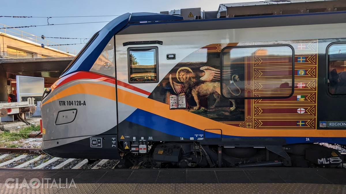 The train is the easiest way to get from Mestre to Venice.