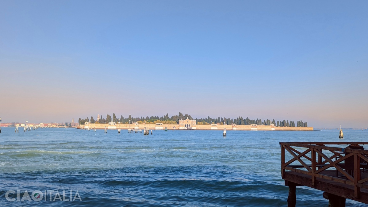 The island of San Michele can be seen directly from the shore at Fondamente Nuove.