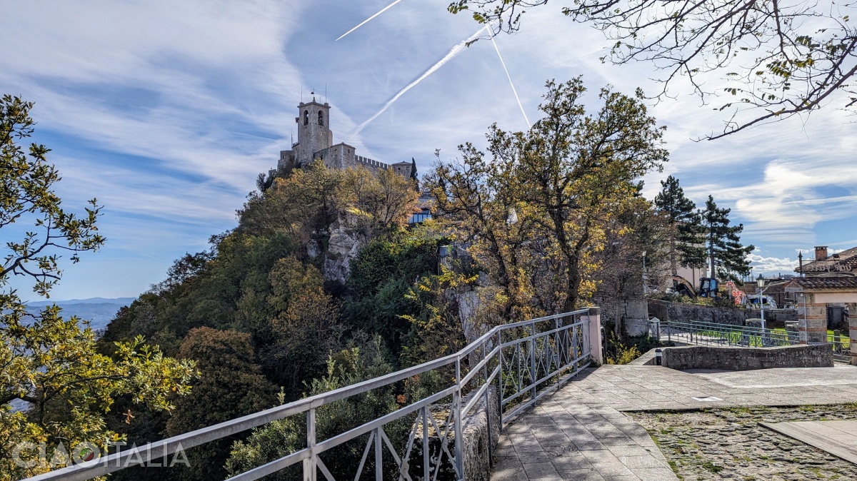 The view to the first tower