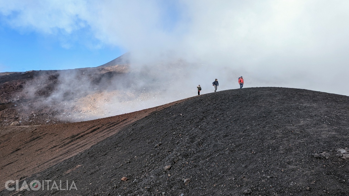 On Mount Etna, the weather is unpredictable and can change unexpectedly.