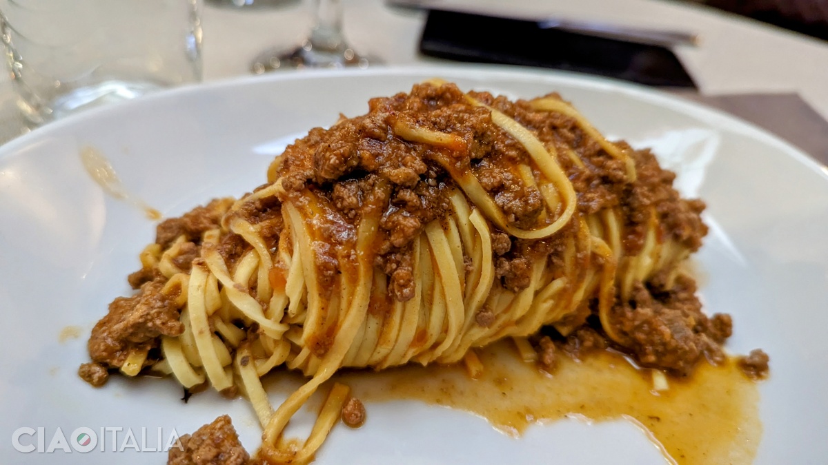 Tajarin with ragù