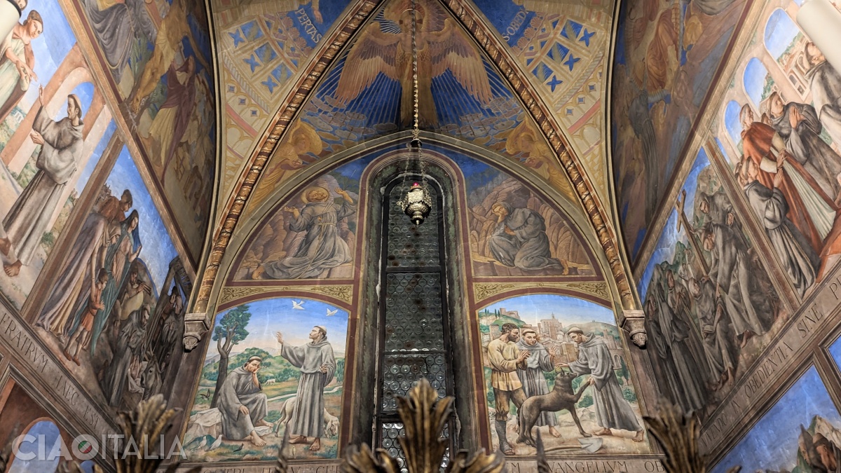 The Chapel of Saint Francis was painted in the 20th century.