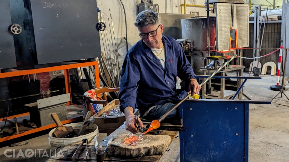 In Murano, children can watch the art of glassmaking.