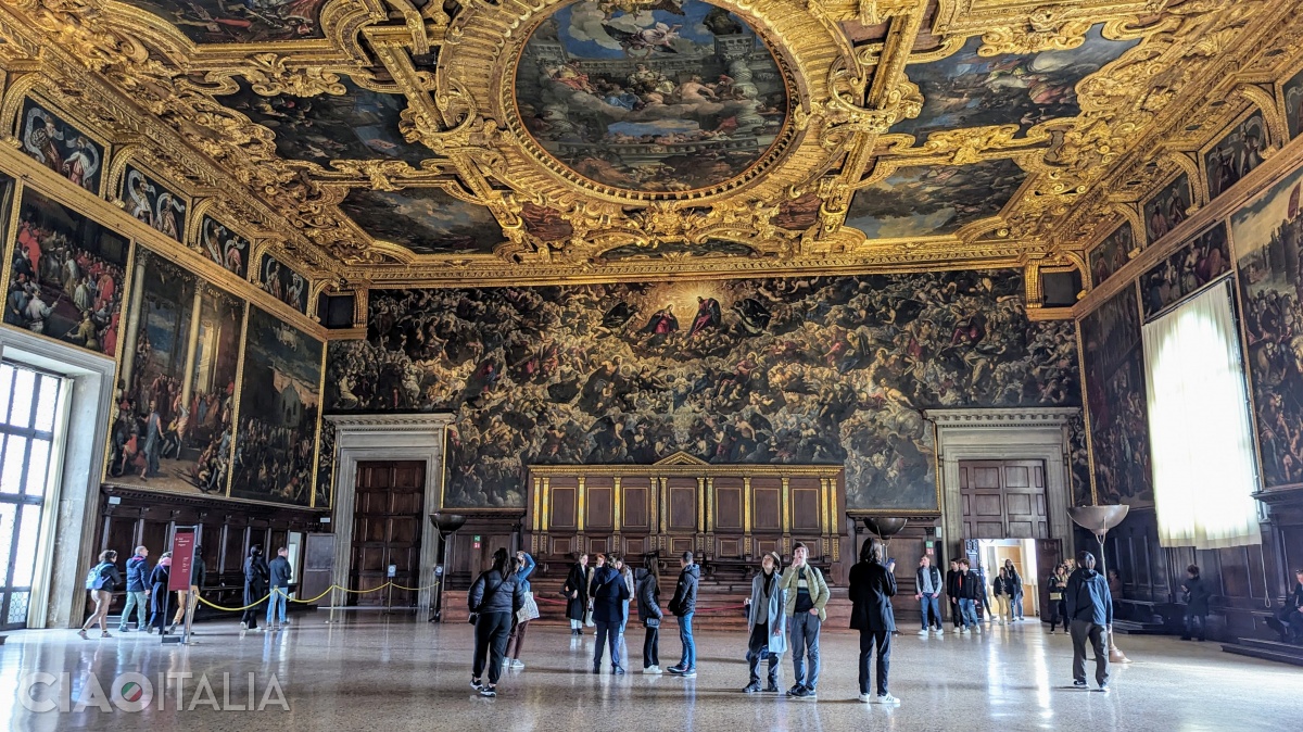 Tintoretto's Paradise is the largest oil painting in the world.