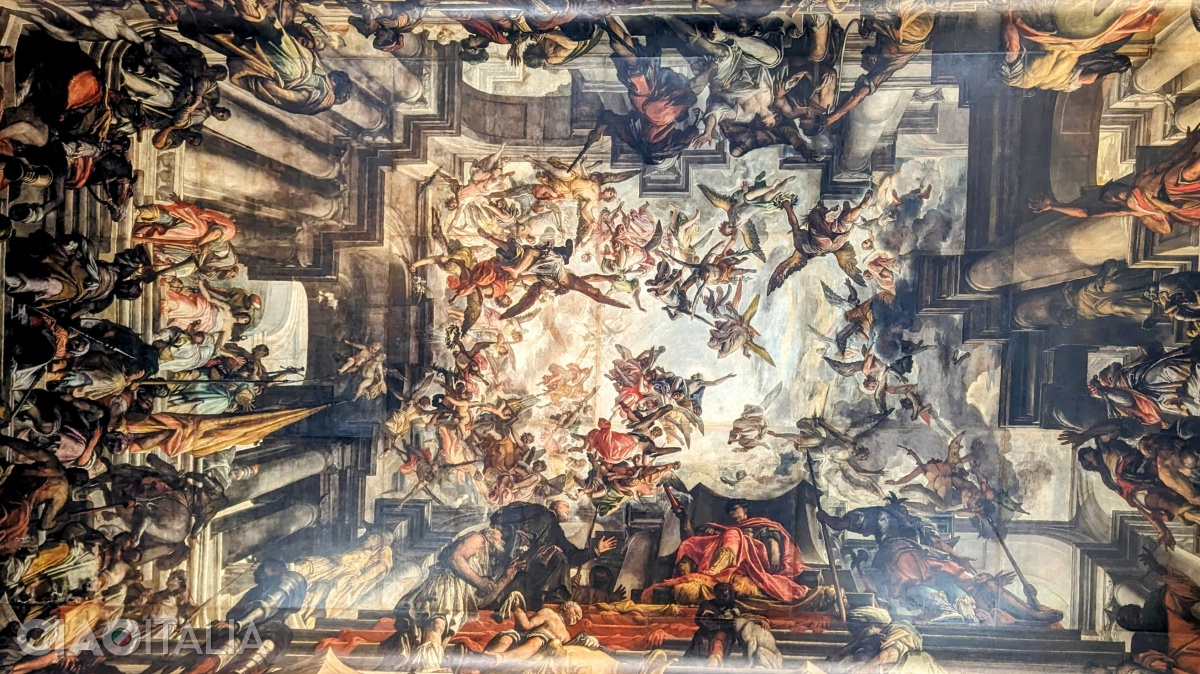 The ceiling of the Church of San Pantalon is among the most beautiful in the world.