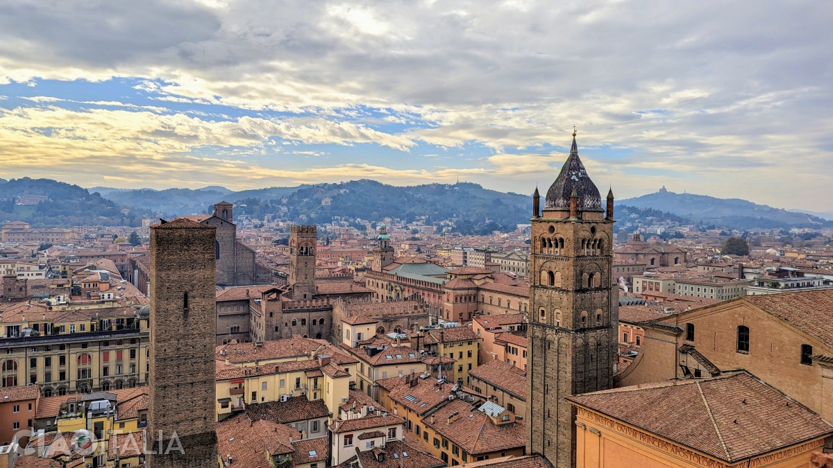 Bologna seen from the Prendiparte Tower