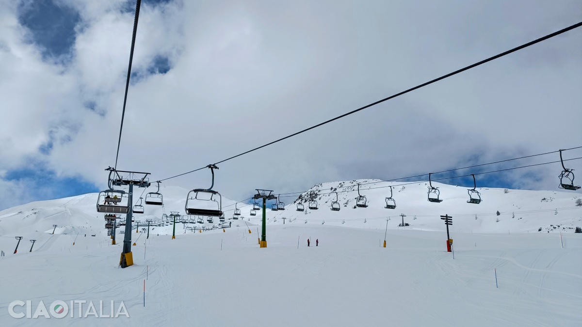 On the ski area in La Thuile