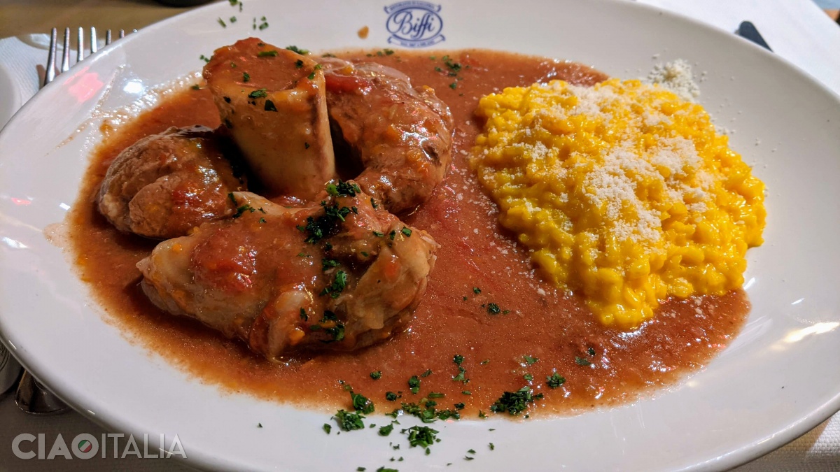 Ossobucco with risotto alla Milanese