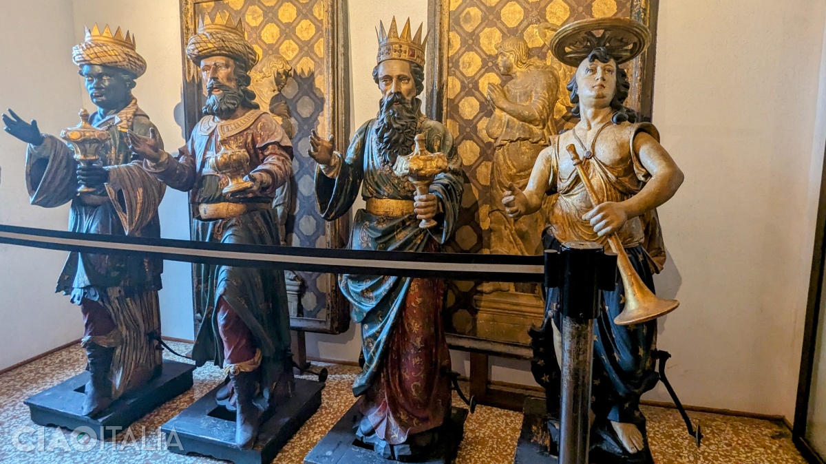 The tradition of the Magi paying homage before the Virgin is reenacted every year on Epiphany and on Ascension Day.