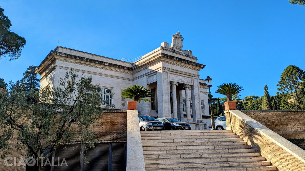 The Vatican Railway Station building