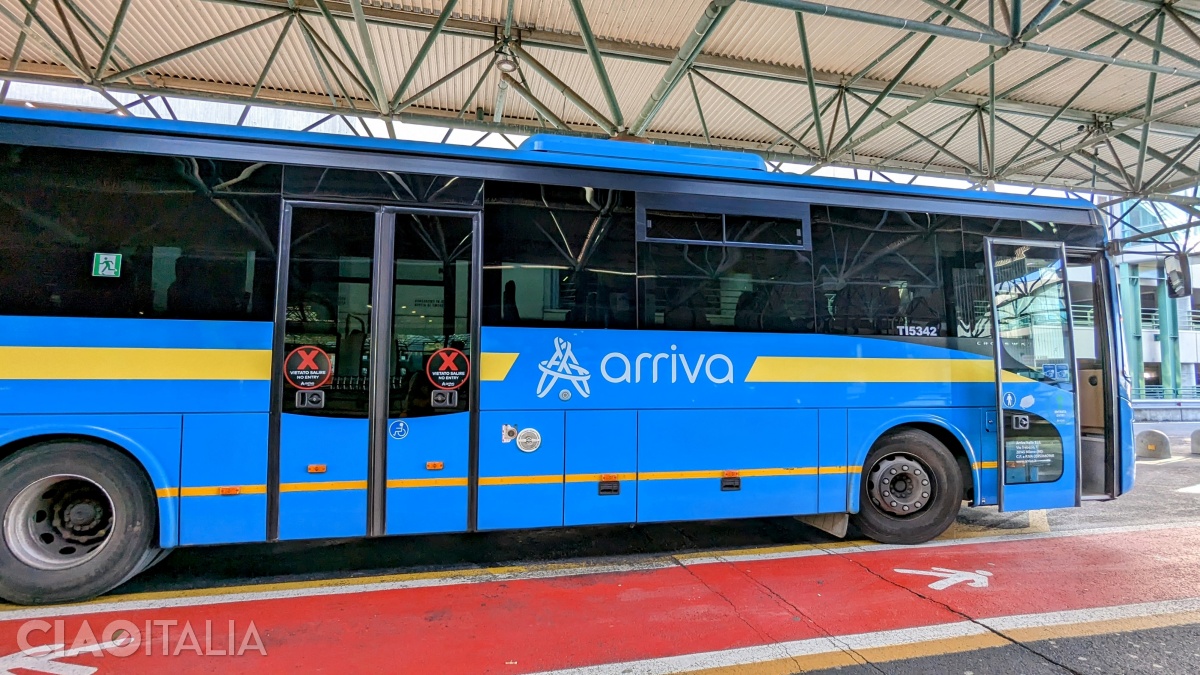 Arriva buses connect Caselle Airport with the city center of Turin.