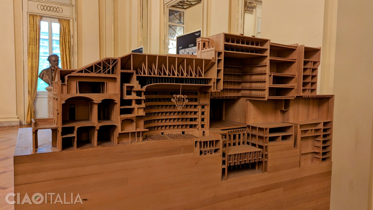 The model of La Scala Theatre