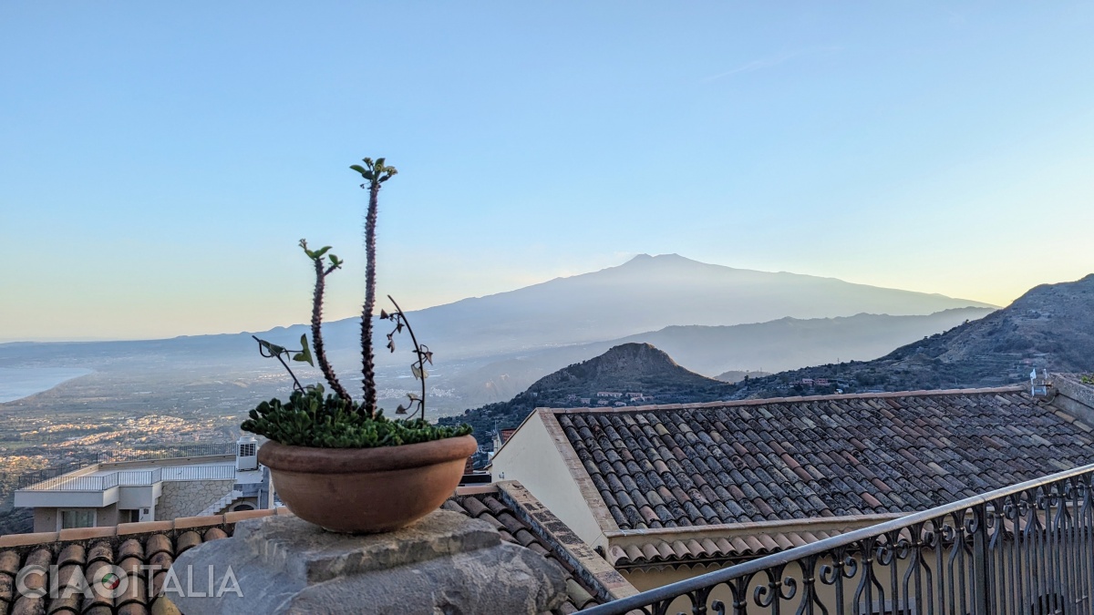 View from the terrace next to the church