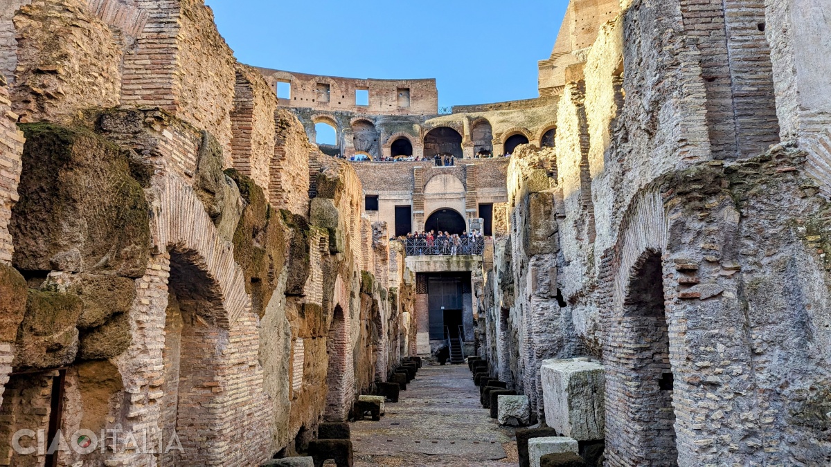 The Full Experience Undergrounds and Arena ticket includes access to the underground levels of the Colosseum.