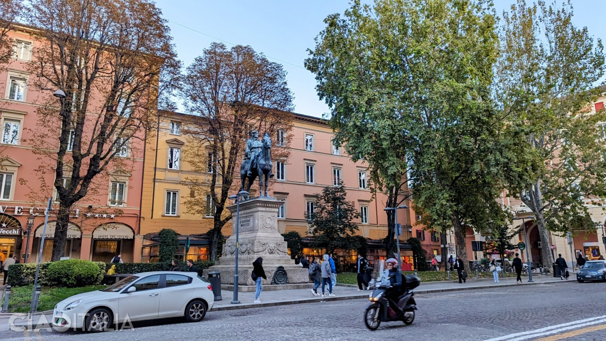 The statue of Giuseppe Garibaldi