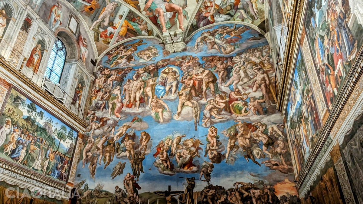 The Last Judgment was painted by Michelangelo on the west wall of the Sistine Chapel.