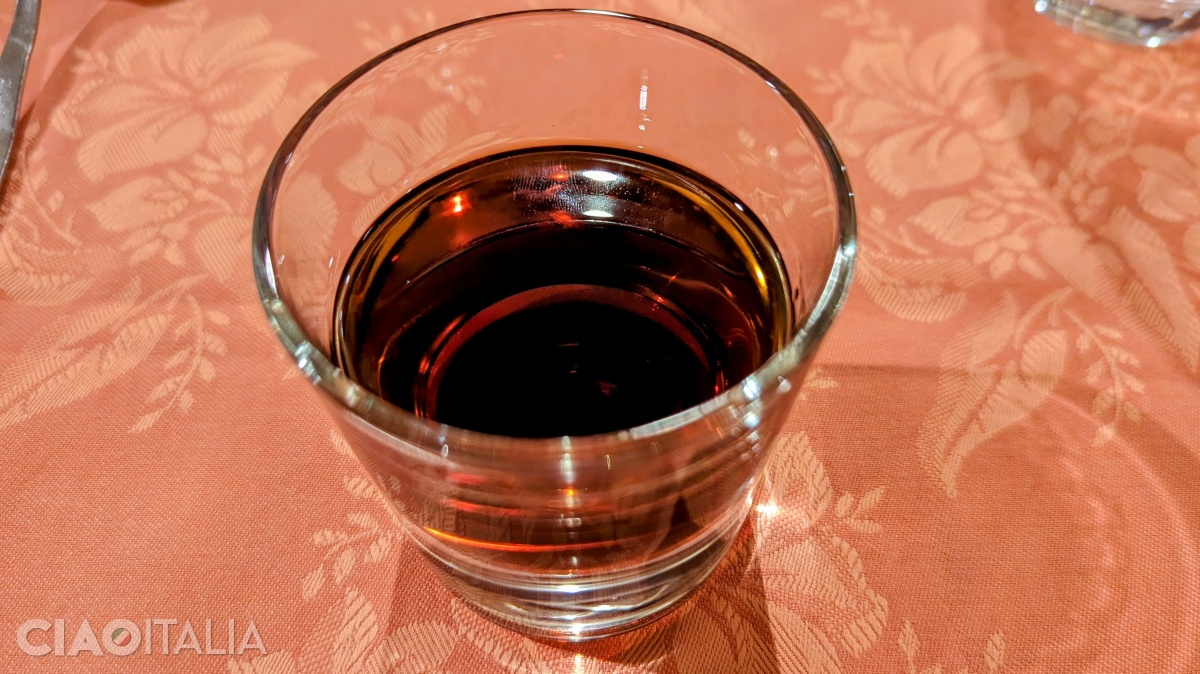 At the end of meals, the people of Turin drink a glass of Amaro San Simone.