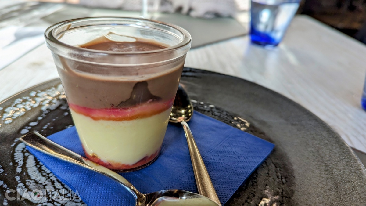 Zuppa inglese with cocoa cream