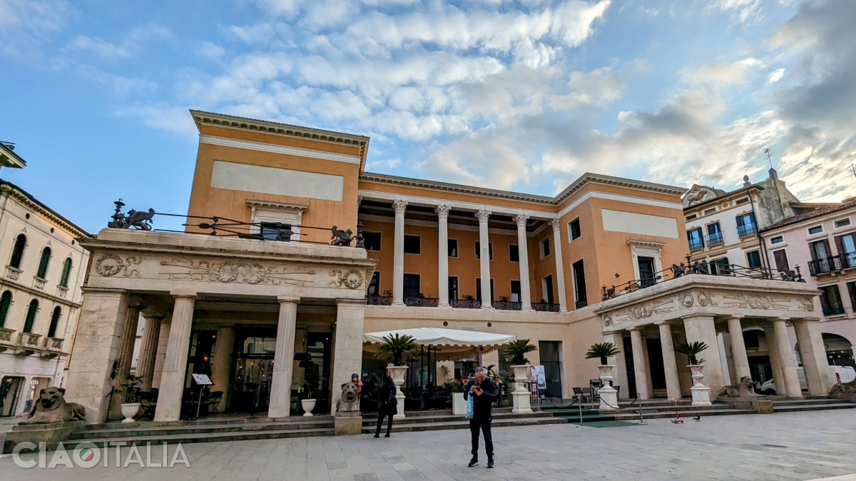 The Pedrocchi Caf&eacute; building was constructed in the Neoclassical style in 1831.