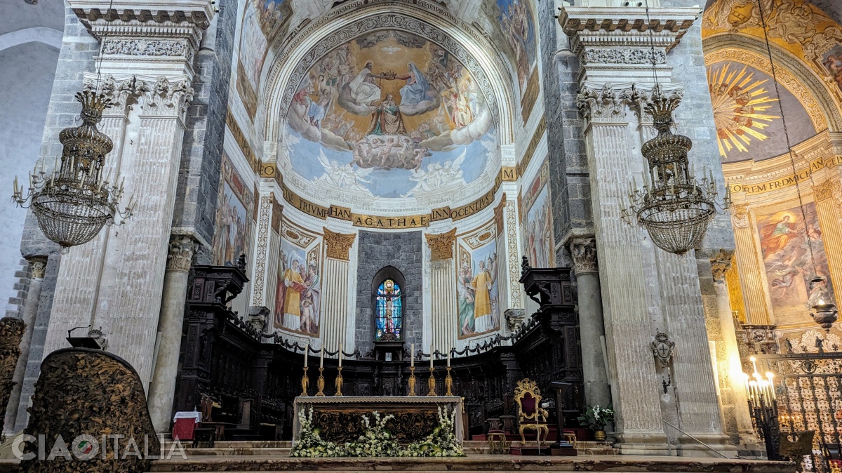 The main altar of the cathedral