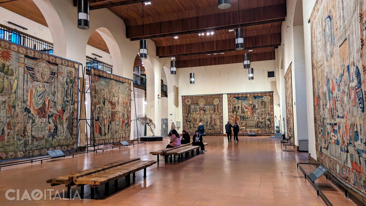 The Ballroom is decorated with 12 tapestries, representing the months of the year.
