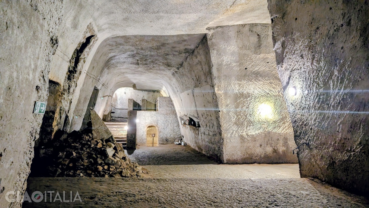 The Galleria Borbonica was built in the mid-19th century.