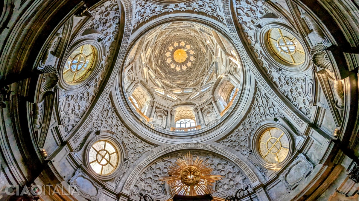 The dome of the Chapel of the Holy Shroud, designed by architect Guarino Guarini.