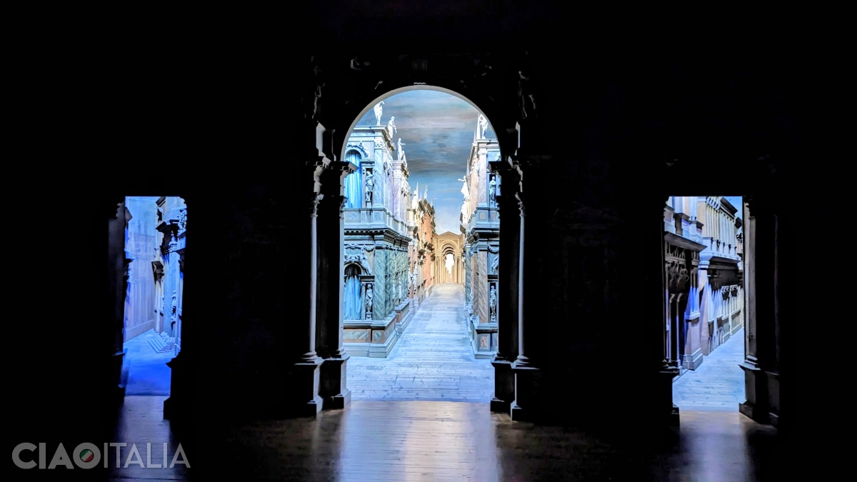 Sound and light show at the Olympic Theatre in Vicenza