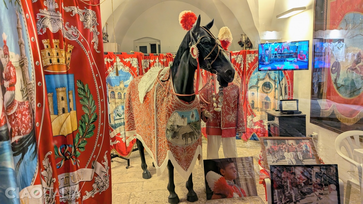 Procession banners and caparisons