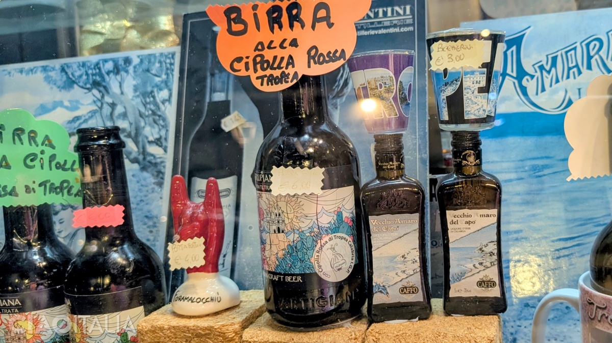In Tropea, you can even try beer made with… red onion.