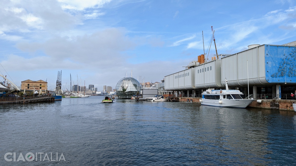 The Biosphere and the Aquarium of Genoa